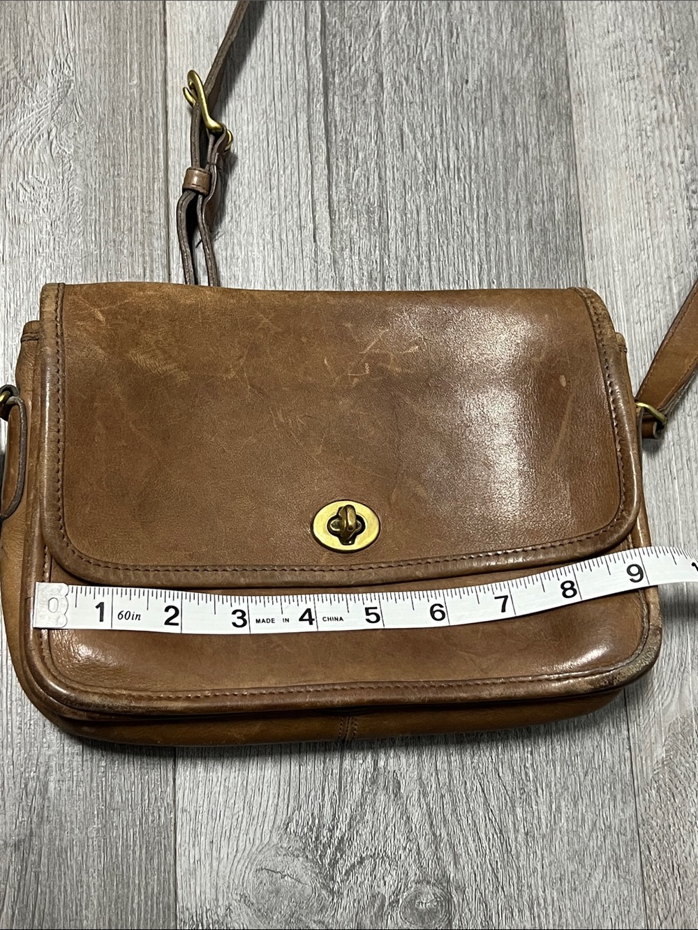 vintage Coach City bag, likely from the 1980s or 1990s/ leather - Picture 12 of 15
